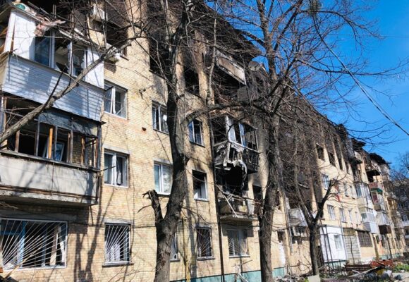 At least 20 were killed after a missile strike fired at the apartment block in Dnipro.